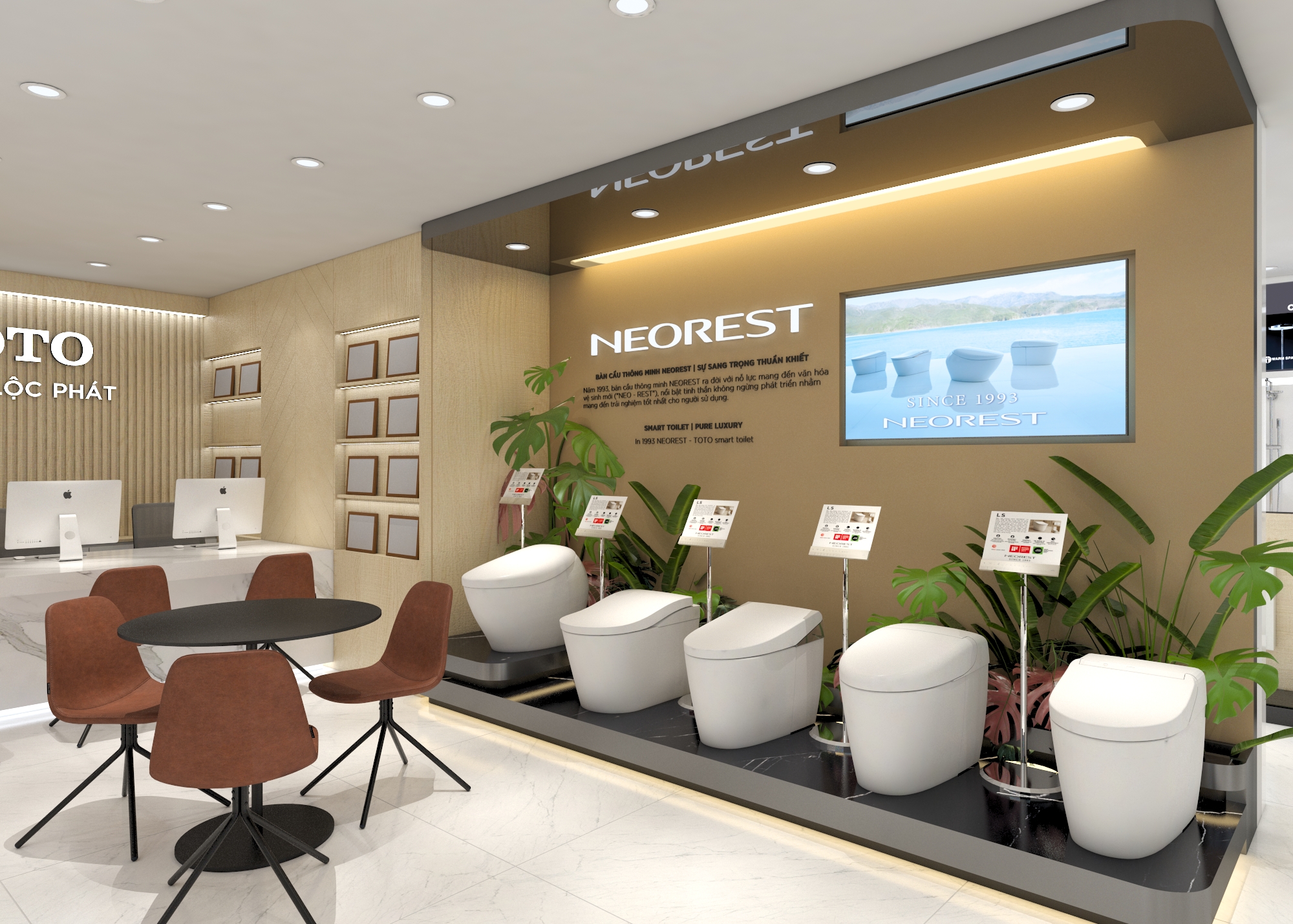 Phối cảnh showroom đại lý 2